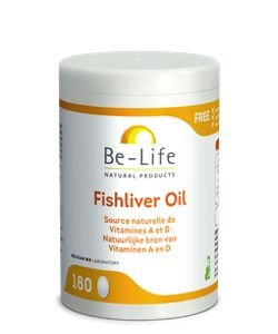 Fishliver Oil (cod liver and halibut), 180 capsules